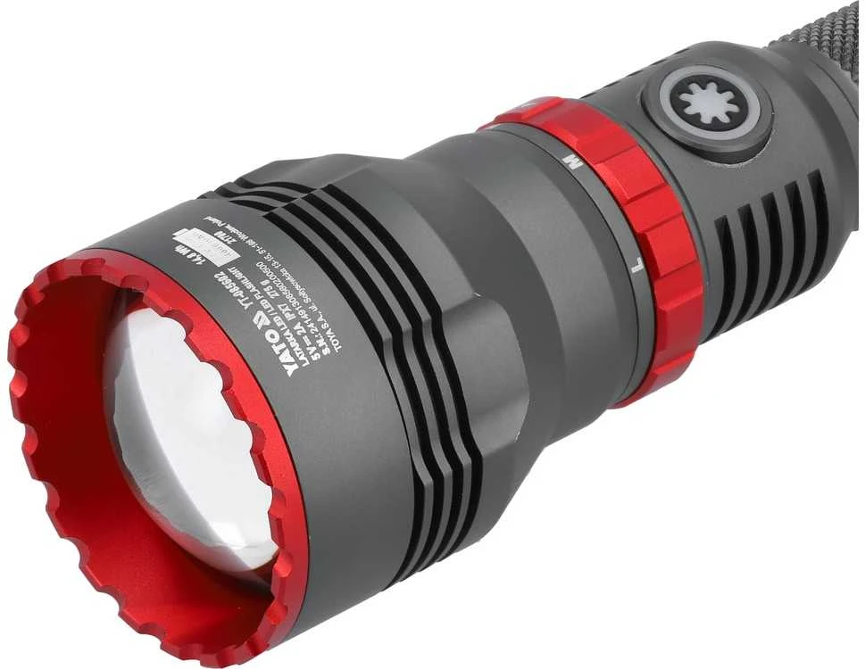 Įkraunamas 10W LED žibintuvėlis, 1000lm ryškumas, vandeniui atsparus žibintuvėlis, rankinis žibintuvėlis, LED žibintas