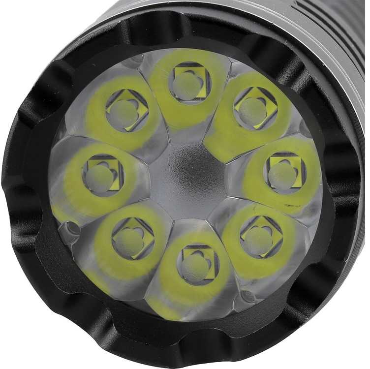 Įkraunamas LED žibintuvėlis, 30W 3000lm, 7 režimai, USB-C, nešiojamas žibintas, aliumininis žibintuvėlis