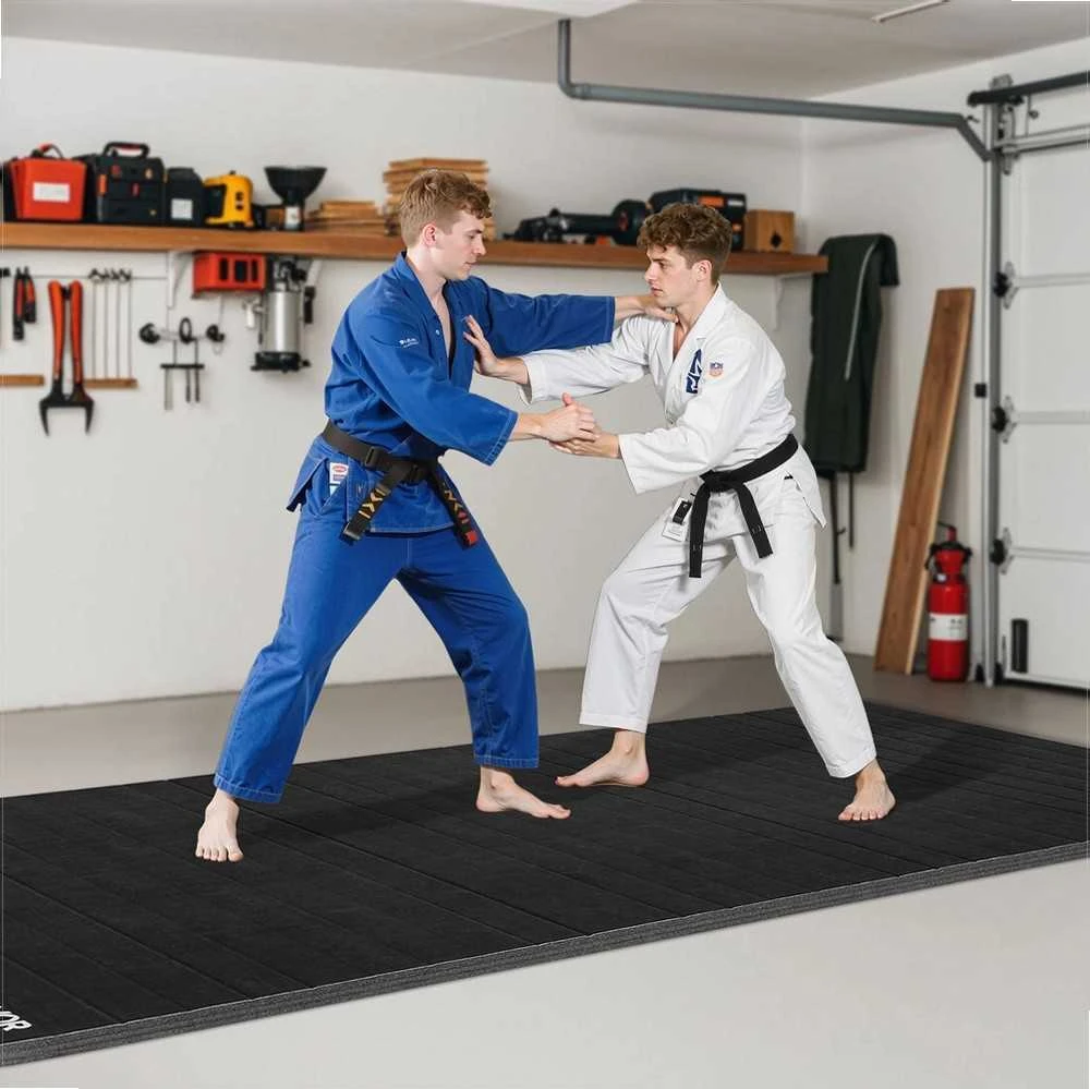 Imtynių kilimėlis 3x1.5m treniruotėms namų sporto salėje, storas vandeniui atsparus PVC treniruočių kilimėlis, įvairių sporto šakų kovos menų tatamis, džiudžitsu ir dziudo kilimėlis
