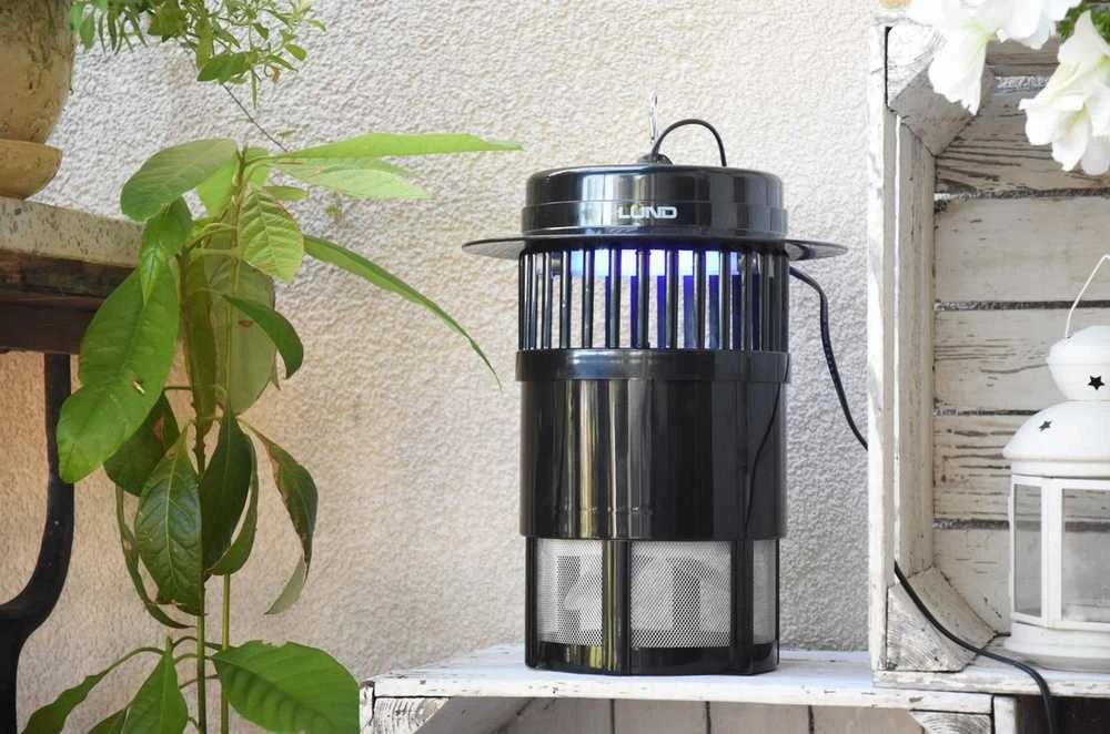 Insekticidinė lempa su ventiliatoriumi, UV-A 20W, uodų, musių, vapsvų, kandžių gaudyklė, 25m2 aprėptis