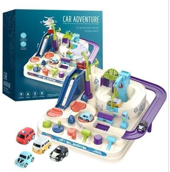Interaktyvus kliūčių ruožas su transporto priemonėmis Car Adventure