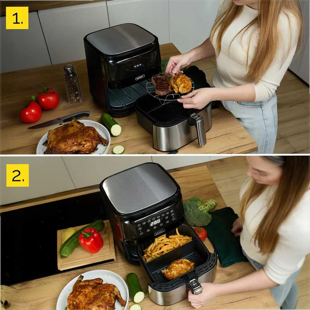 Karšto oro gruzdintuvė Yoer 4in1 6L 1700W +WiFi