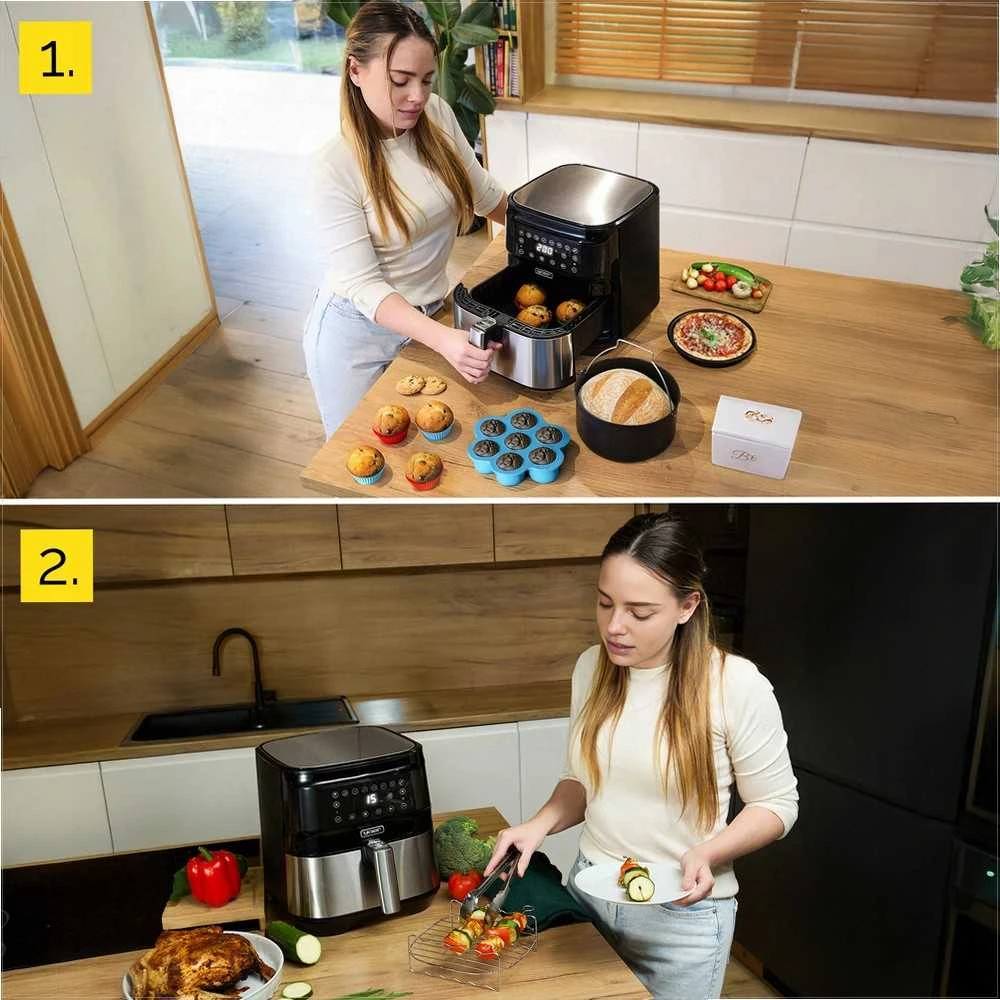 Karšto oro gruzdintuvė Yoer 4in1 6L 1700W +WiFi