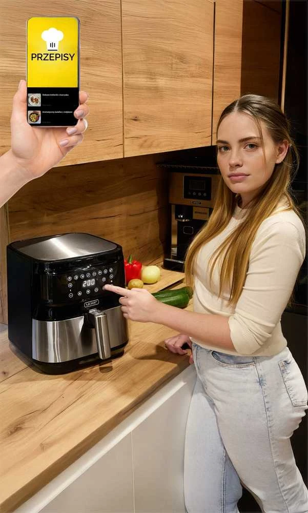 Karšto oro gruzdintuvė Yoer 4in1 6L 1700W +WiFi