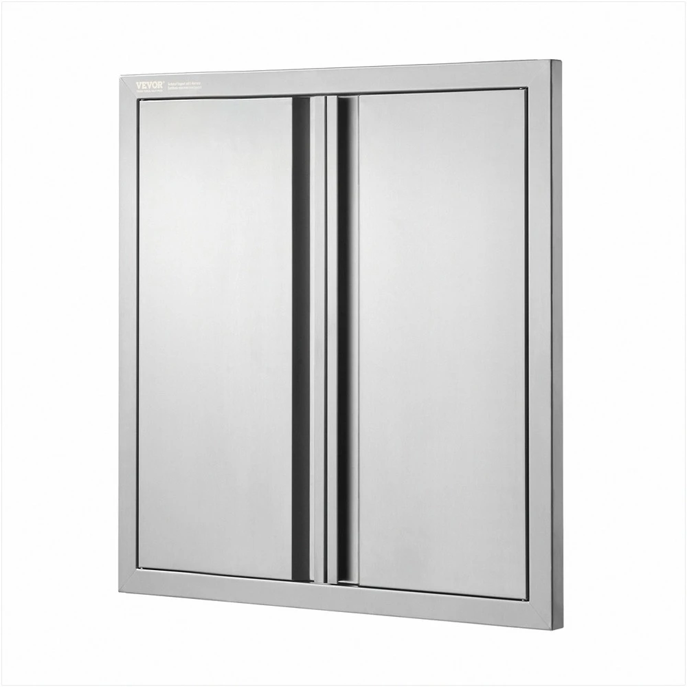 VEVOR Lauko virtuvės durys 610x610 mm, nerūdijančio plieno