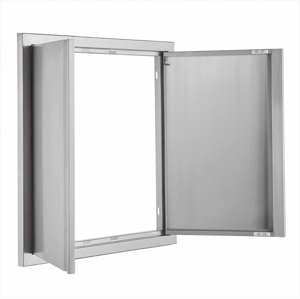 VEVOR Lauko virtuvės durys 610x610 mm, nerūdijančio plieno