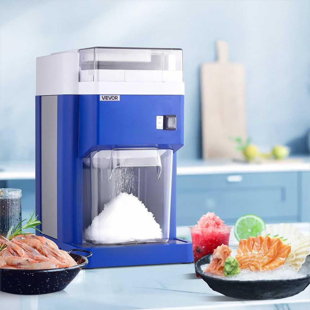 VEVOR Komercinė ledo smulkintuvo mašina 1.8L, mėlyna