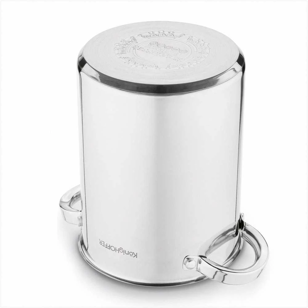 Konighoffer Kumpio virimo aparato rinkinys su puodu ir termometru naminiams mėsos gaminiams, nerūdijančio plieno virtuvės komplektas, 4 l puodas ir 1.5 l kumpio virimo indas, mėsos gaminimo įranga