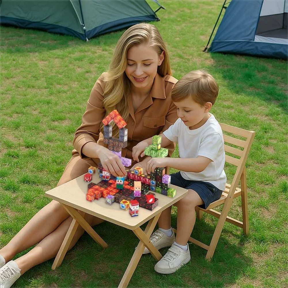 Magnetinės statybinės kaladėlės vaikams, STEM Montessori sensorinis žaislas, 150 dalių tamsios pilies rinkinys, kūrybinės konstrukcijos kubeliai nuo 3 metų
