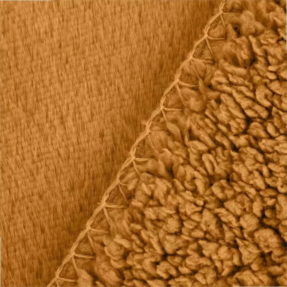 Eurofirany Medaus dekoratyvinis pledas, minkštas poliesterio pledas, 170x210 cm sofos užtiesalas, šiltas svetainės aksesuaras, jaukus miegamojo pledas Lovatiesė
