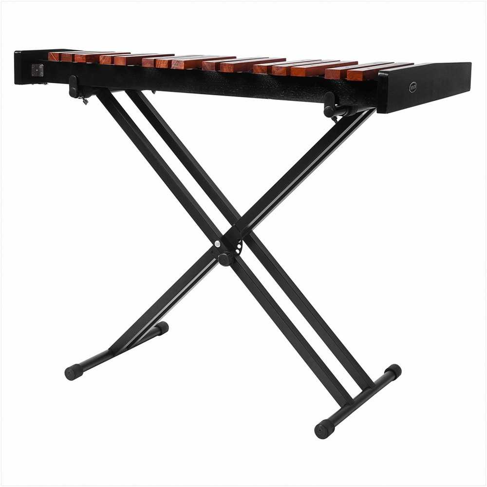 Medinis ksilofono instrumentas 37 natos, muzikinis rinkinys pradedantiesiems su reguliuojamu stovu, nešiojamas perkusijos komplektas, medinis metalofonas vaikams ir suaugusiems