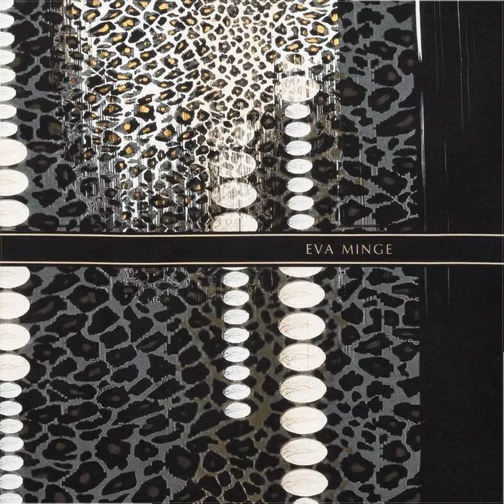 Eurofirany Medvilnės satino patalynės komplektas, 140x200 cm ir 70x80 cm, su užtrauktuku, 125 g/m², smėlio ir juodos spalvos leopardo raštas, minkšta patalynė miegamajam Patalynė