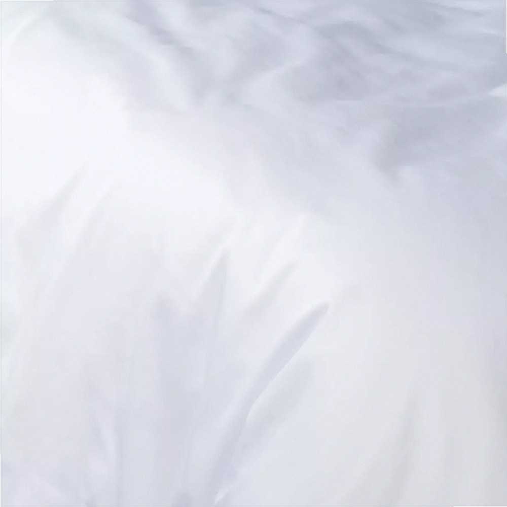 Medvilnės satino patalynės komplektas, 160x200 cm antklodės užvalkalas su dviem 70x80 cm pagalvių užvalkalais, balta spalva, 125 g/m² tankis, satino pynimas, minkšta miegamojo tekstilė