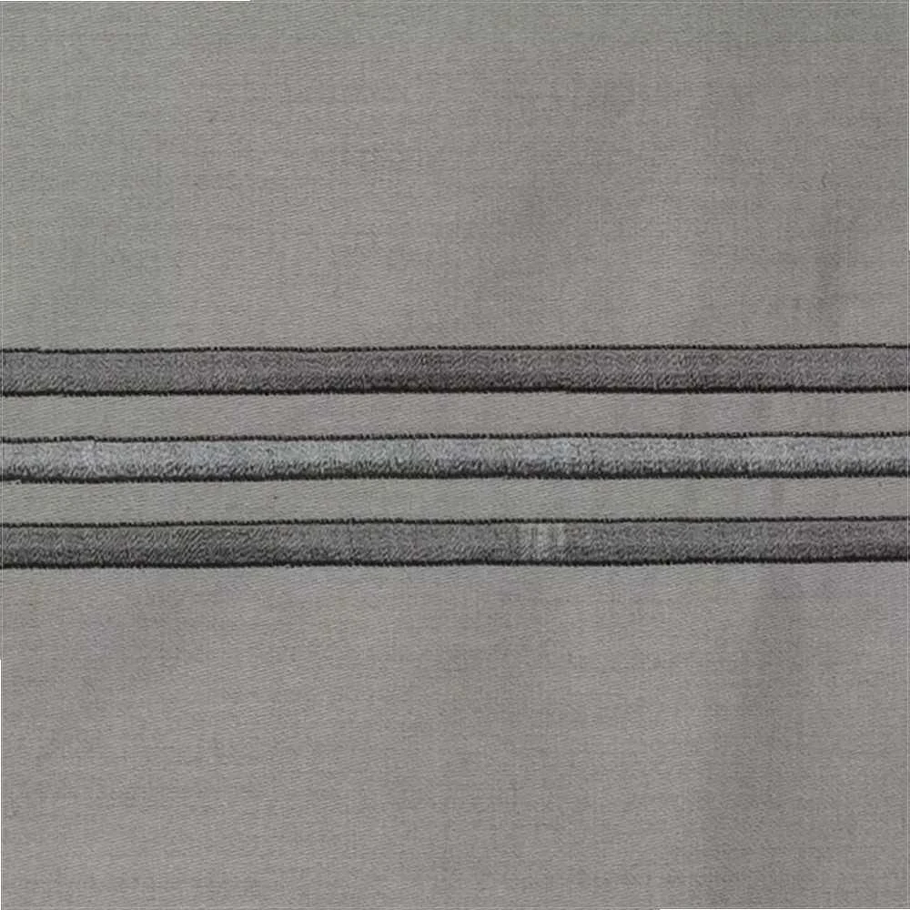 Eurofirany Medvilninio satino patalynės komplektas, 160x200 cm, sidabrinė spalva, siuvinėtas gėlių raštas, užsegimas užtrauktuku, 125 g/m² svoris, kvėpuojantis medvilnės audinys, minkšta patalynė