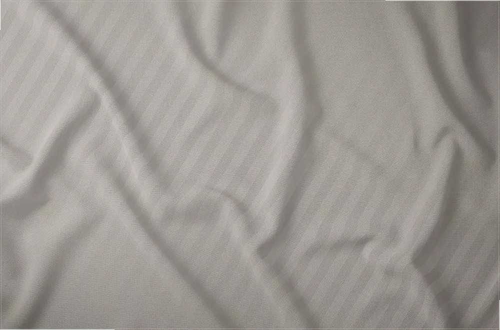 Detexpol Medvilninis patalynės komplektas, 180x200 cm, smėlio spalvos su 1 cm juostelėmis, paslėptas užtrauktukas, OEKO-TEX sertifikatas, miegamojo tekstilė