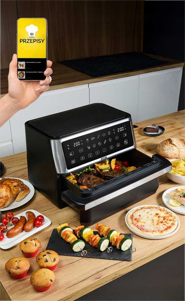 Megacrisp 11 litrų karšto oro gruzdintuvė, didelės galios 2800W, 6-in-1 daugiafunkcis virtuvės prietaisas, didelės talpos gruzdintuvė, orkaitė, grilis, džiovyklė, konvekcinė krosnelė