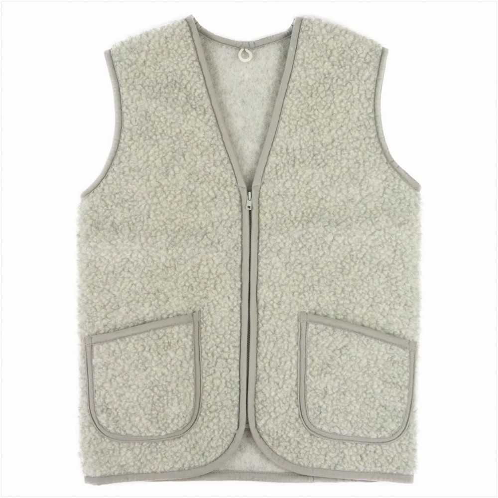 Merino vilnos liemenė, šviesiai pilka, medicinos prietaisas, pooperacinis šildytuvas, reabilitacijos priemonė, XL dydis, terapinė liemenė, nugaros šildytuvas