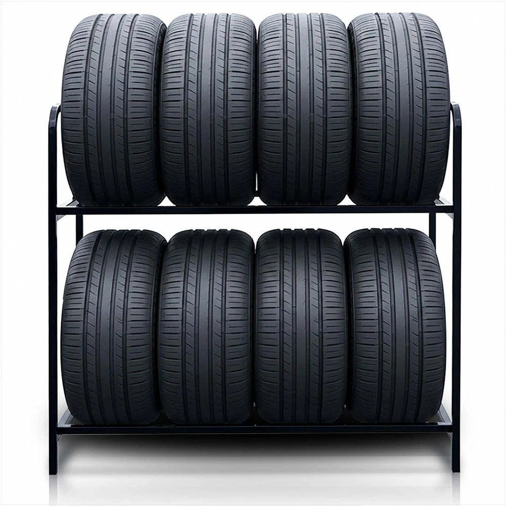 Metalinis padangų stovas-lentyna 8 padangoms Humberg HM-386