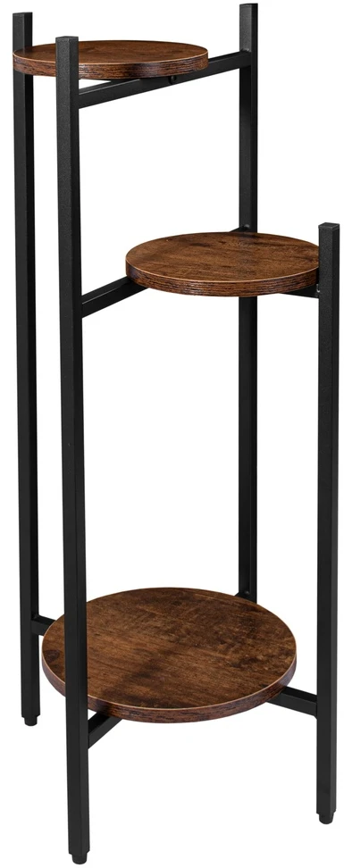 Metalinių gėlių stovas, palėpės stiliaus, TRETORRI RUSTIC, 3 aukštų, gėlėms, augalams, kambarinis, lauko