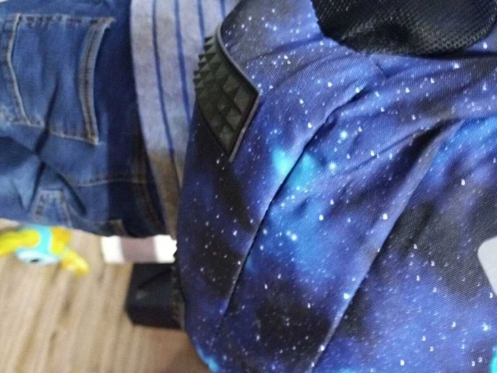 Mokyklinė kuprinė Nasa, 39 cm, mėlyna/juoda