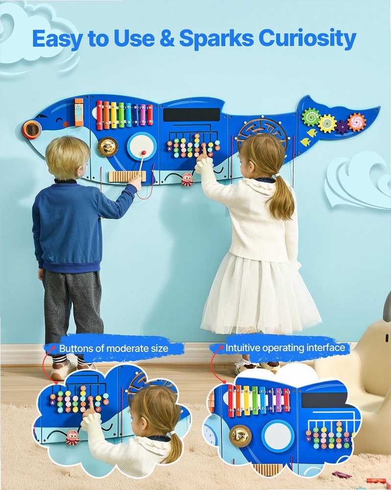 Montessori veiklos sieninė lenta, daugiajutiminis mokymosi skydelis su 12 žaidimų, prie sienos tvirtinamas edukacinis žaislas vaikams nuo 3 iki 12 metų, veiklos centras klasei ir namų žaidimų kambariui