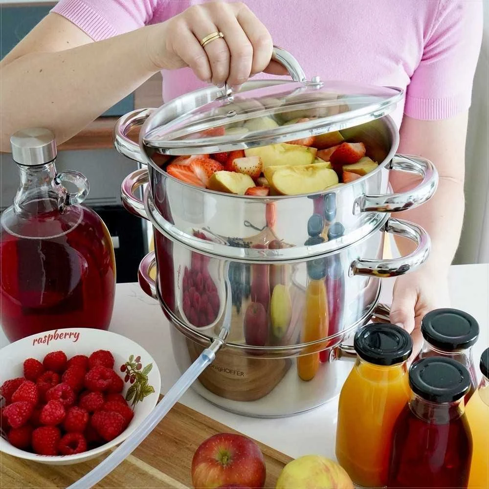 Sulčių virimo puodas, dujinė indukcinė nerūdijančio plieno puodas Konighoffer 5 L
