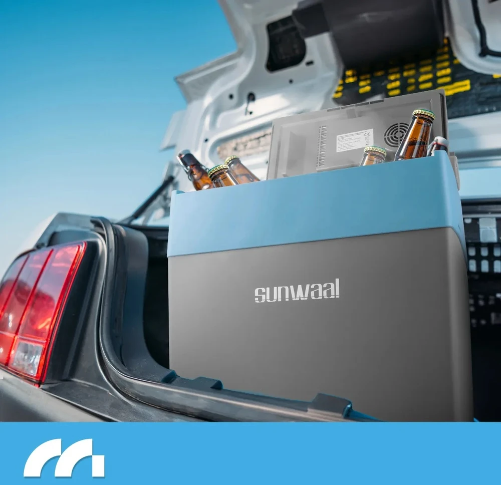 Nešiojamas automobilinis šaldytuvas, 25L šaldymo dėžė, 12V/230V termoelektrinis šaldytuvas, kelioninis kempingo šaldytuvas, automobilinis šaldytuvas kelionėms