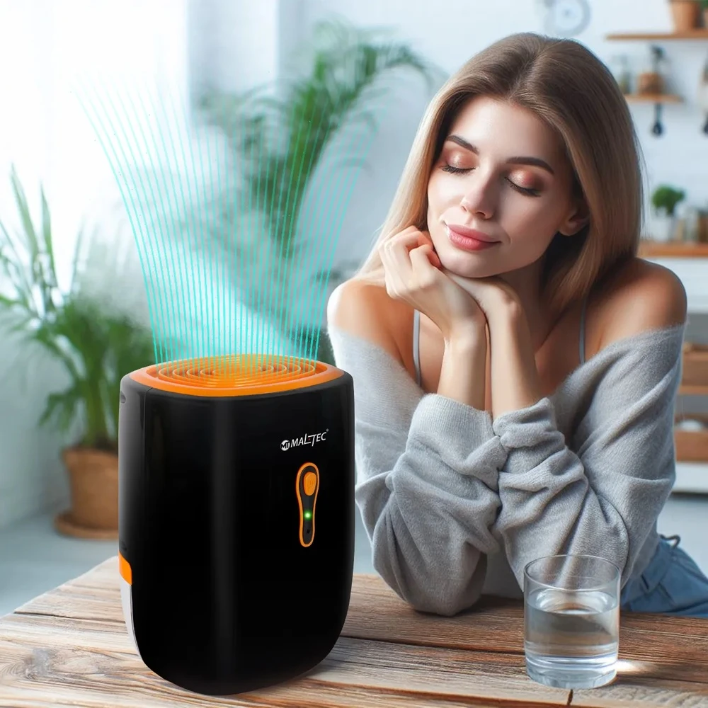 Oro sausintuvas, efektyvus drėgmės sugėrėjas namams, kompaktiškas sausintuvas drėgnoms patalpoms, 800ml talpa, tylus veikimas
