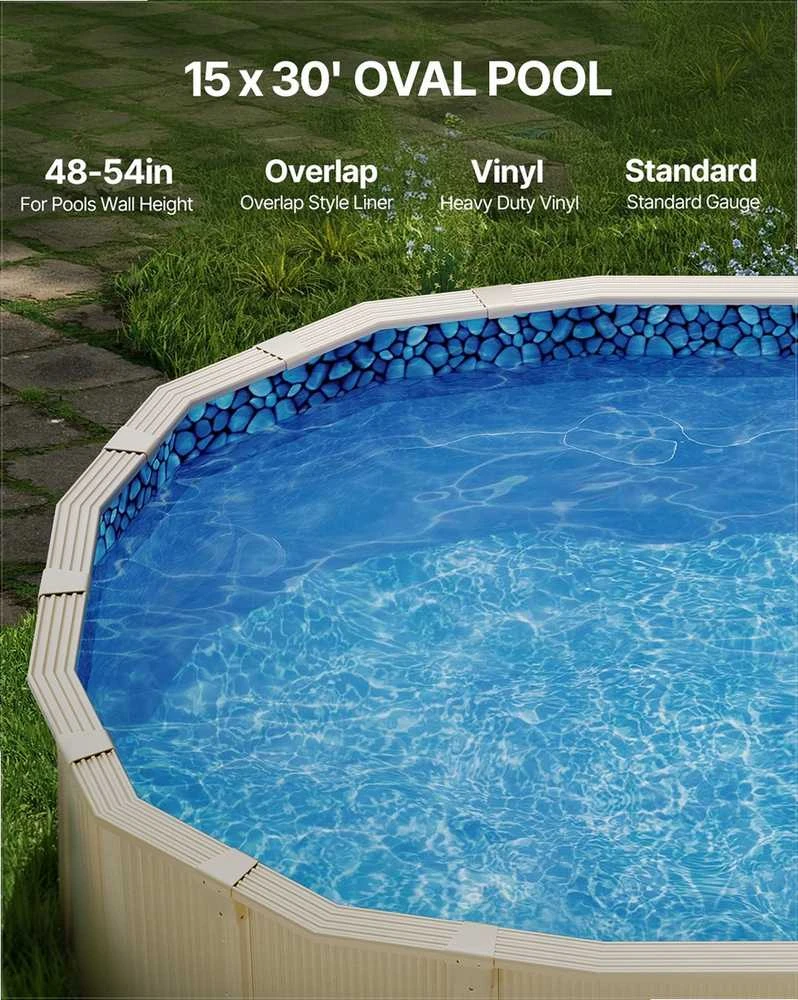 VEVOR Ovalios formos baseino įdėklas 15x30 pėdų