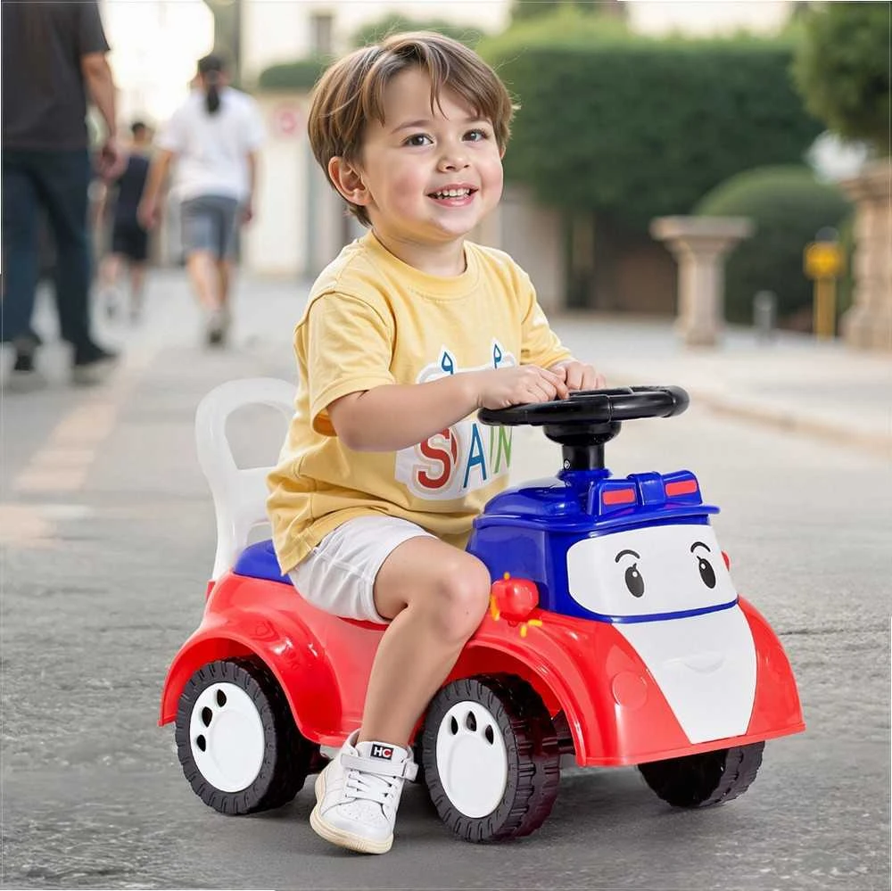 Paspiriamas automobilis mažiems vaikams, skirtas žaisti viduje ir lauke, su muzika ir daiktadėže, paspiriamas vaikštukas, vaikiškas paspiriamas žaislas, paspiriamas automobilis mažyliui