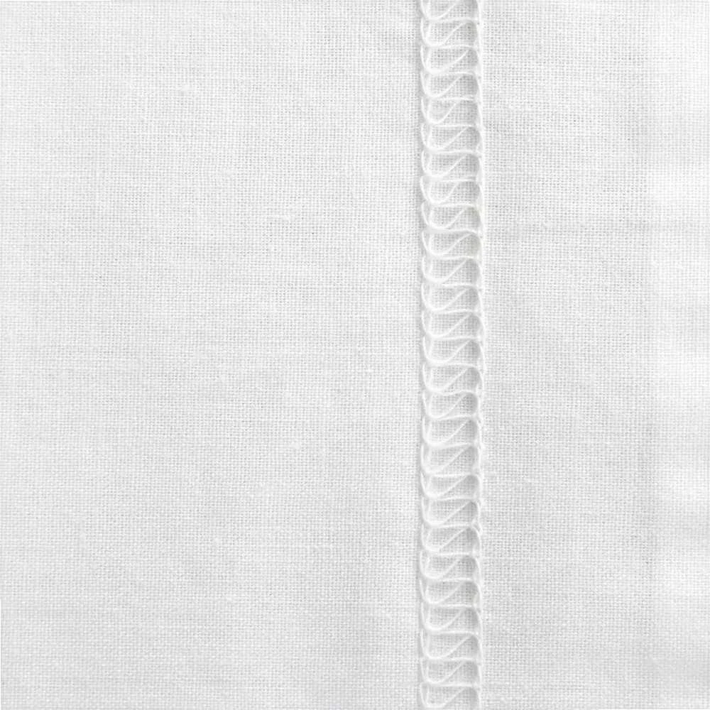 Patalynės komplektas Eurofirany Baltas medvilninis antklodės užvalkalas, 180x200 cm, minkšta medvilninė patalynė, balta patalynė miegamajam Patalynė
