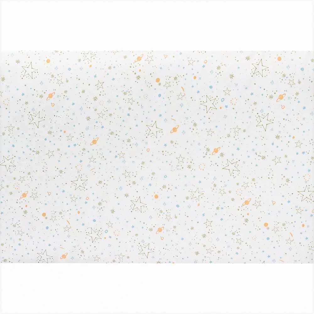 Patalynės komplektas Kūdikio antklodės ir apsaugėlės rinkinys, miegančio lokiuko spauda, balta ir mėlyna spalva, lovelėms 60x120 cm, hipoalerginis užpildas, medvilninis užvalkalas, patalynė kūdikiams