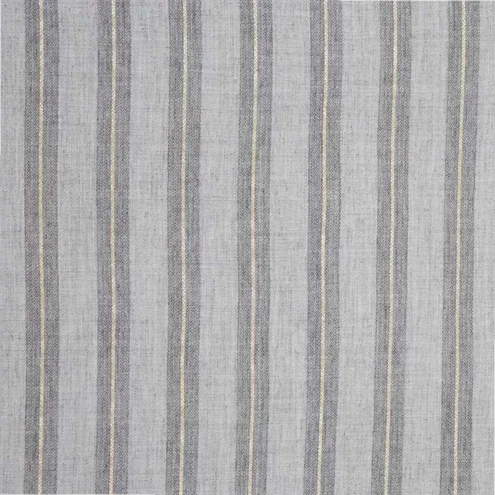 Patalynės komplektas Eurofirany Pilka medvilninė patalynė su auksiniais liurekso siūlais, 220x200 cm, dryžuotas užvalkalų komplektas, OEKO-TEX sertifikatas, 3 dalys, miegamojo tekstilė Patalynė