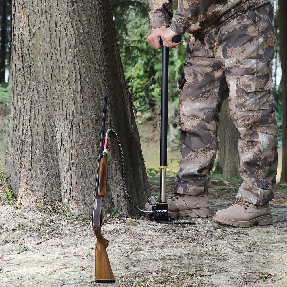 PCP Šautuvo Pompa 4500 PSI, 3 Pakopų Rankinis Siurblys, Aukšto Slėgio Oro Pompa, Nešiojama Oro Šautuvo Pompa, PCP Pildymo Stotis