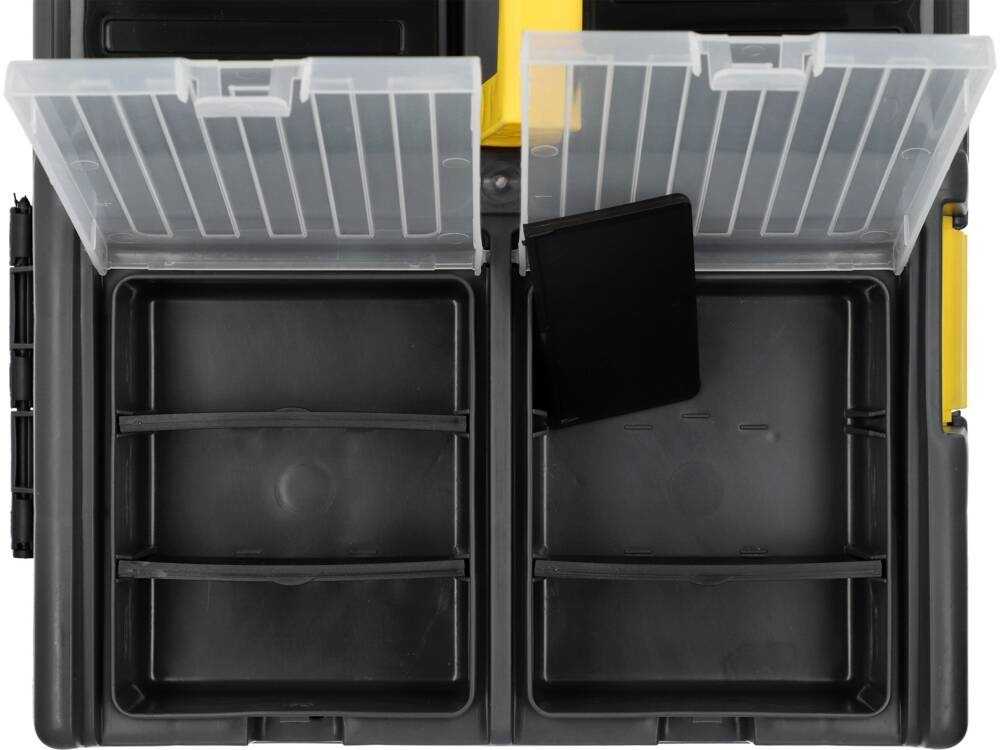 Plastikinė įrankių dėžė 26", su nuimamu dėklu, PVC įrankių dėžė, įrankių dėžė-organaizeris, įrankių laikymo dėžė