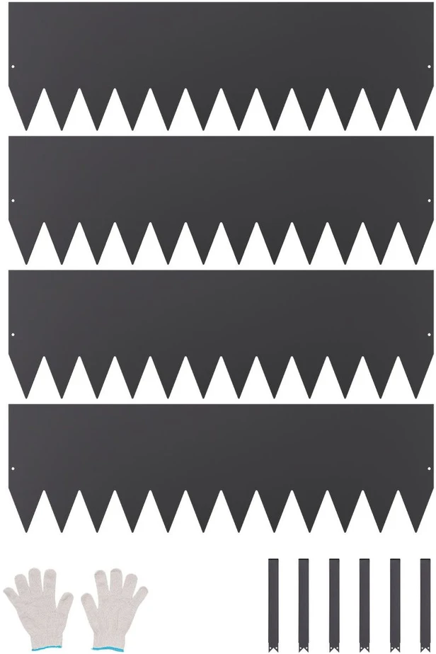 VEVOR Plieninės vejos borteliai 1016 x 304 mm, 4 vnt.