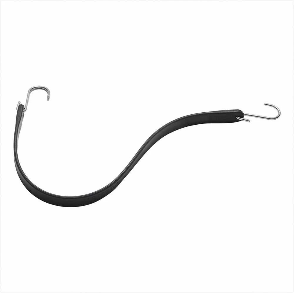 Plokščia tampri virvė 19.8 mm, tvirta, kroviniams, brezentams, sunkvežimiams, palapinėms, elastinga virvė su plieniniais S formos kabliais, 50 vienetų rinkinys, tvirti tamprūs diržai, plokščias tamprus diržas