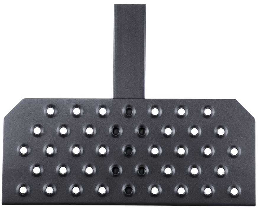 Prikabinimo pakopa 50.8 mm imtuvui, galinio buferio apsauga, neslystantis paviršius, priekabos prikabinimo pakopa, automobilio pakopa
