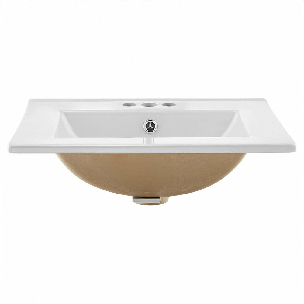 VEVOR Pusiau įleidžiamas vonios kriauklė 510 x 465 mm