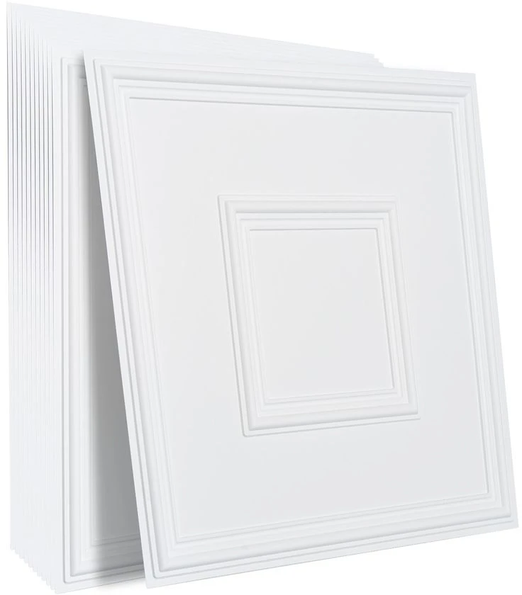 VEVOR 12 vnt. PVC lubų plokštės 61x61 cm