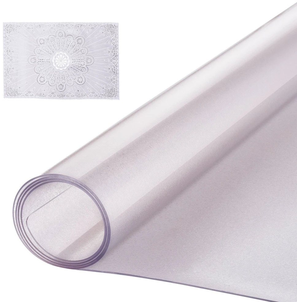 VEVOR pvc stalo apsauga 90x150 cm matinė 1.5mm