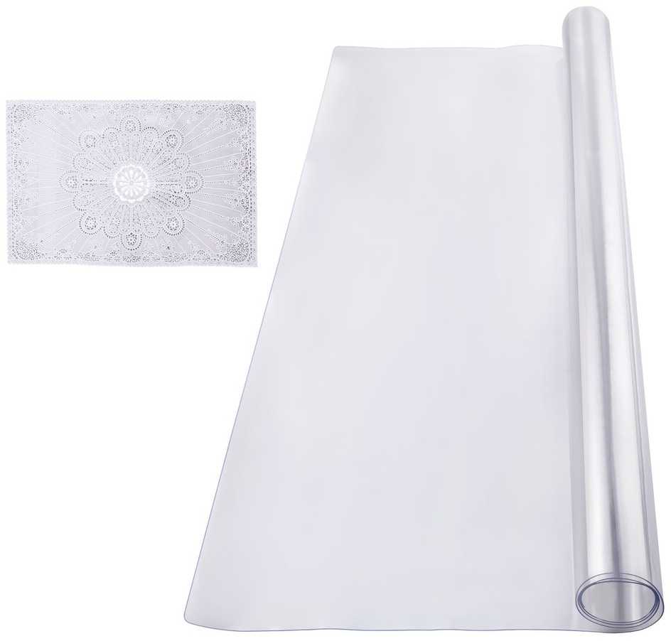 VEVOR PVC stalo apsauga, skaidrus, patvarus, 54 cm x 54 cm