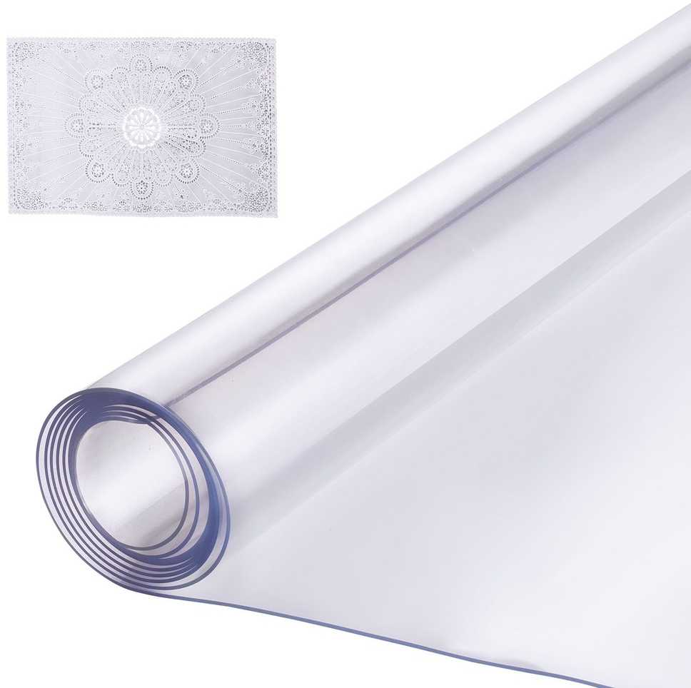 VEVOR PVC stalo apsauga, skaidrus, patvarus, 54 cm x 54 cm
