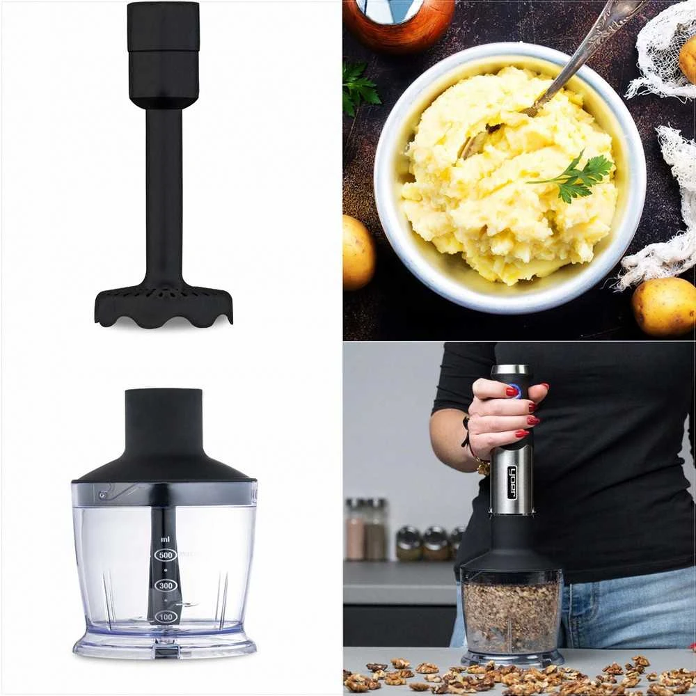 Rankinis daugiafunkcis trintuvas „8-in-1“ trynimui, maišymui ir minkymui, titano ašmenys 1500W 25 greičio lygiai, rankinis blenderis 8in1, virtuvinis panardinamas trintuvas, daugiafunkcis rankinis maišytuvas, maisto smulkintuvas