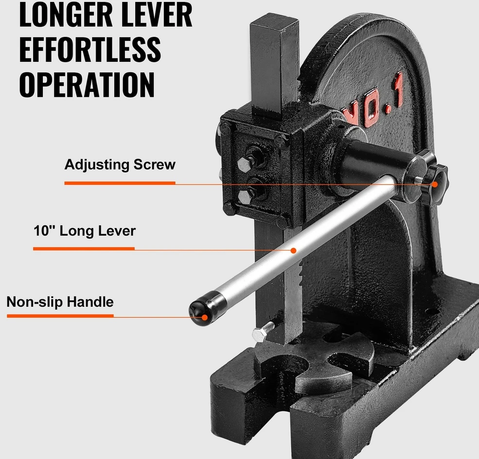 VEVOR Mechaninis presas 1 tonos spaudimui
