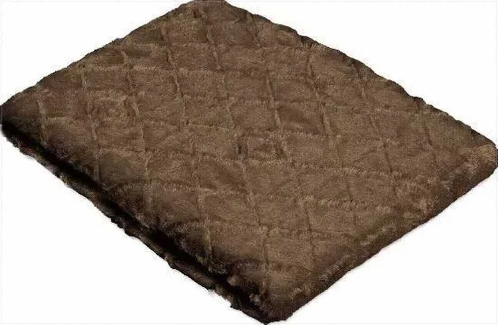 Rudas tekstūrinis pledas su rombų raštu