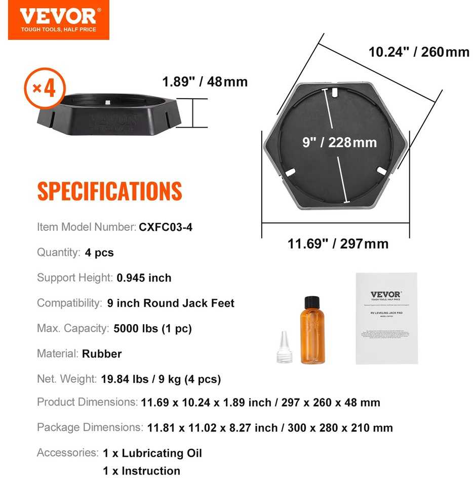 RV Lygiavimo Padai 5 Ratai, Kelioninių Priekabų Guminiai Atraminiai Padai, RV Stabilizatoriai, Lygiavimo Kaladėlės