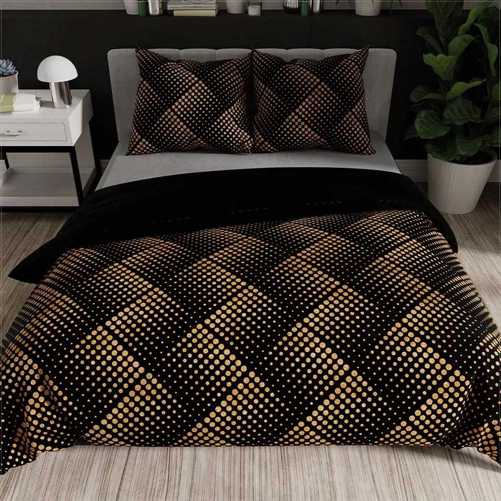 Satininės patalynės komplektas 160x200 cm, prabangi medvilninė patalynė, minkšta ir švelni patalynė, 2 pagalvių užvalkalai, lengvai prižiūrima patalynė