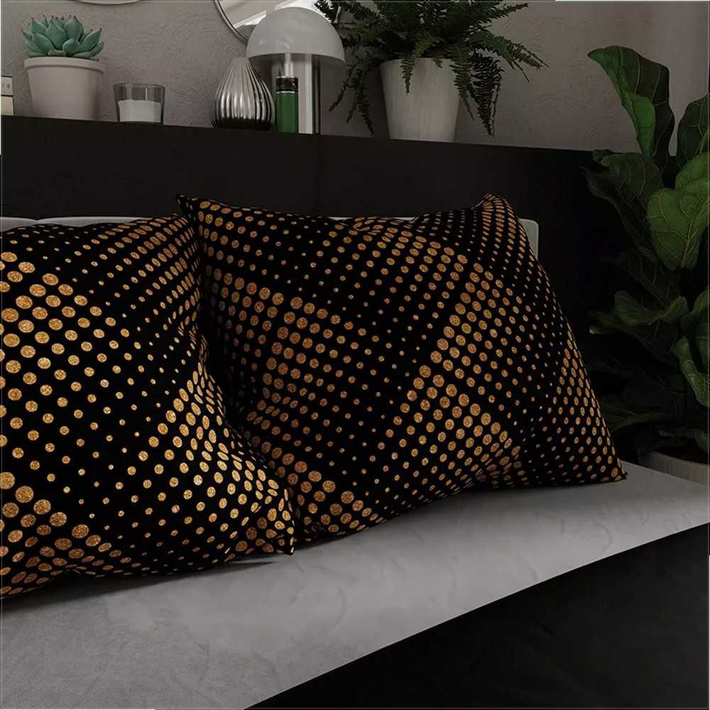 Satininės patalynės komplektas 160x200 cm, prabangi medvilninė patalynė, minkšta ir švelni patalynė, 2 pagalvių užvalkalai, lengvai prižiūrima patalynė