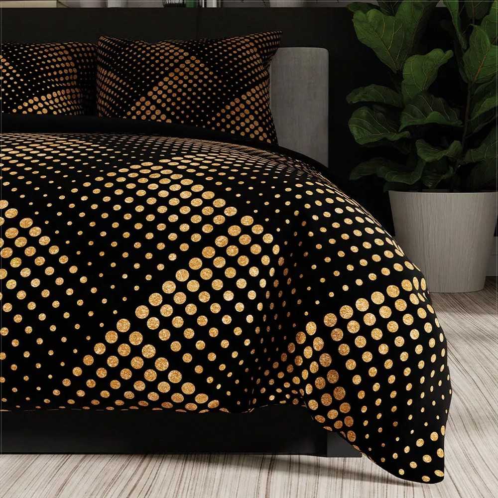 Satininės patalynės komplektas 160x200 cm, prabangi medvilninė patalynė, minkšta ir švelni patalynė, 2 pagalvių užvalkalai, lengvai prižiūrima patalynė